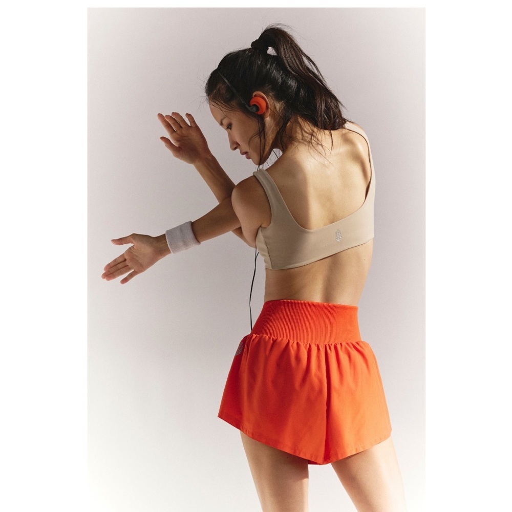 Free People FP Movement Carpe Diem Orange Shorts - Picture 8 of 12